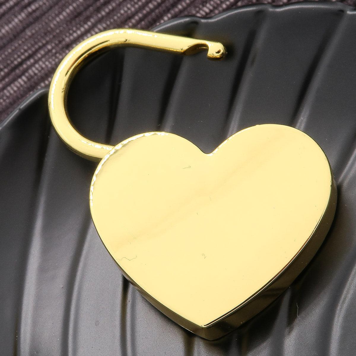 Heart" kærlighedslås med gratis gravering