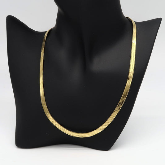 Slangekæde i rustfrit stål "Kaa" i sølv eller guld