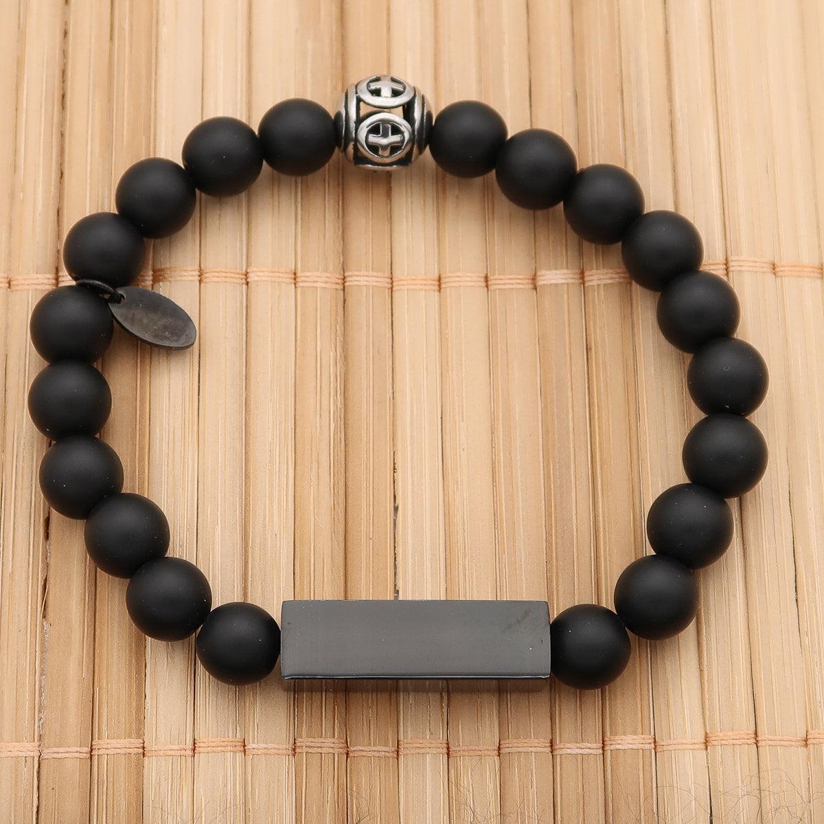 Armband "Pearl & Bar" mit bis zu vier Namen graviert